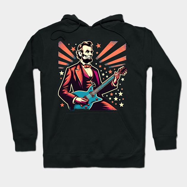 Abe's Emancipation Jam: The Lincoln Country Rocker Hoodie by jverdi28